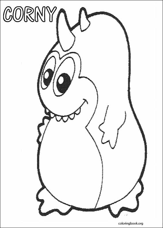 Yokomon coloring page (016)